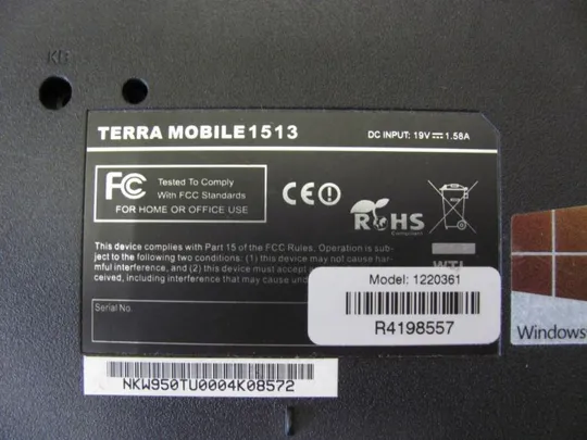 54-26 нижня кришка корпуса 6-39-W95S3-012 для TERRA MOBILE 1513 1220361 оригінал Недорого