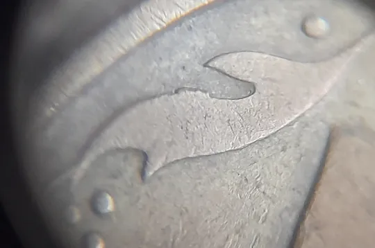 Купити (1257) 50 копійок 1992 1АЕк викрошка на вінку між 7 та 8 гронами на реверсі (50 копеек 1992 1АЕк)