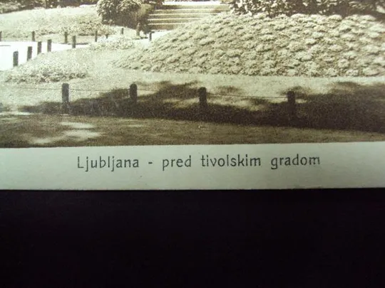 Купити открытка любляна дворец тиволи Ljubljana pred tivolskim gradom 1928 краков №7518