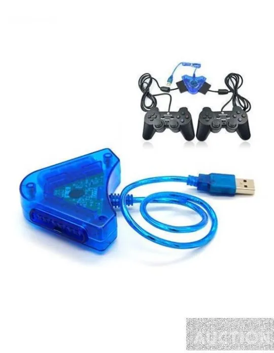 Адаптер, переходник usb на ps2, переходник контроллеров playstation 2 и 1 на usb 2в1 З аукціону