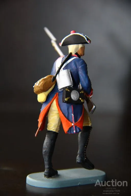 американец пруссак СТРЕЛОК-мушкетер PREISER ELASTOLIN 70мм ФРГ №541137 Продаж