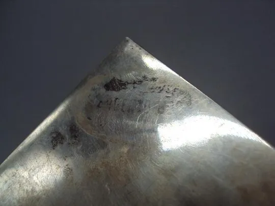 Шкатулка гравировка листья серебро 800 проба Европа позолота вес 286 г размер 8,1х12х3,6 см №10297 З аукціону