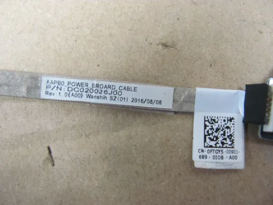 номер0635-11 плата кнопки вкл AAPB0 LS-C555P 0FTGY5 DC020026J00 для Dell Precision 7710 M7710 7720 оригінал Продаж