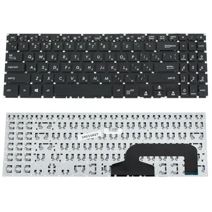фото, Клавіатура для ноутбука ASUS (X507 series) rus, black, без фрейма