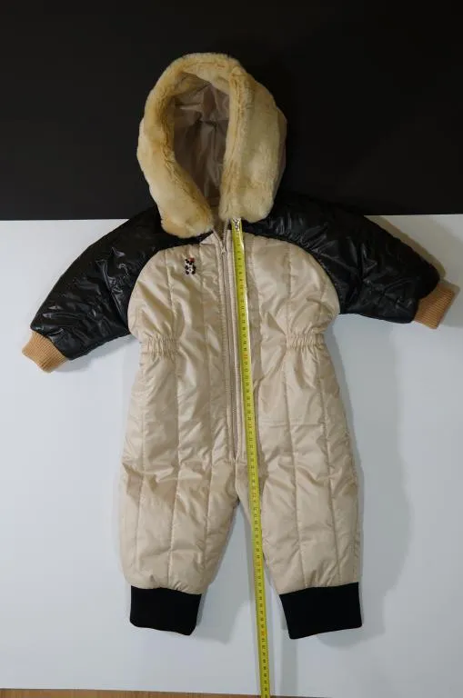 новый детский комбинезон для девочки, цвет капучино с мишкой №757 З аукціону