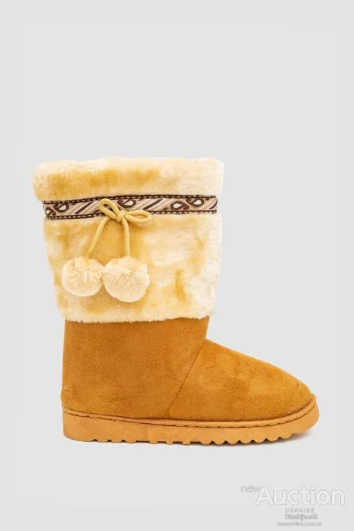 Угги женские, цвет бежевый, 131R152626 Ціна