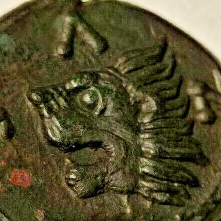 Монета ПАНТИКАПЕЙ ЛЕВ и ОСЕТР оригинал 3 век до н.э. древнегреческая монета P0323Y З аукціону