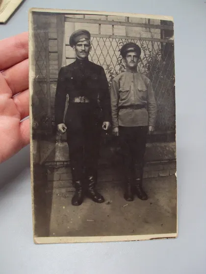 фото, Фотография портрет униформа военные двое форма риа №18670ч