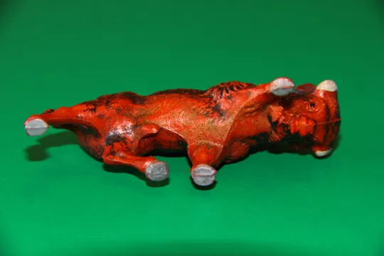 БІЗОН ГДР №320 Фріхольд Фішер ЧЕРВОНА ГУМА рідкісний колір З аукціону