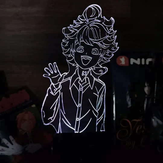 Акриловий світильник-нічник Емма The Promised Neverland білий tty-n001770 Ціна