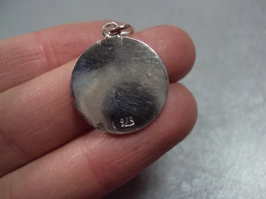 Подвеска кулон круглый гороскоп зодиак козерог серебро 925 проба вес 2,46 г №11884 З аукціону