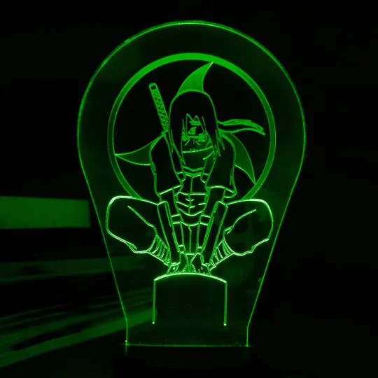 Акриловий світильник-нічник Ітачі Учіха 4 зелений tty-n001438 Ціна