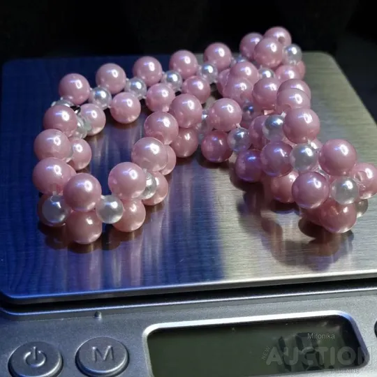 Чокер з намистин рожевий Інтернет-аукціон