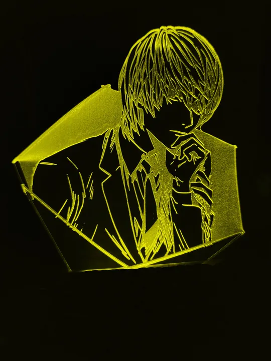 Акриловий світильник-нічник Зошит Смерті Лайт жовтий tty-n000838 Ціна