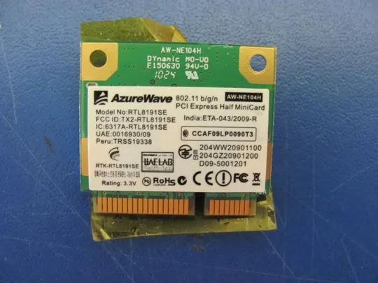 №50-9 Wi-Fi модуль AZUREWAVE RTL8191SE для MEDION ERAZER X6811 X6812 GX660 MS-16F2 MS-16F1 оригінал Ціна