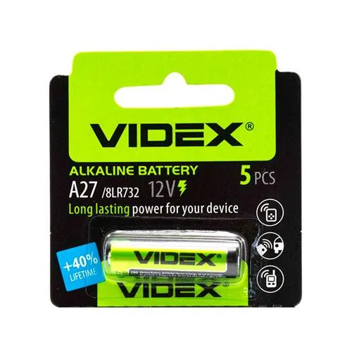 Батарейка 12V 27A MN27 8LR732, Videx A27 12В батарея Ціна