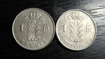фото, 1 франк 1966 Бельгія (два різновиди)