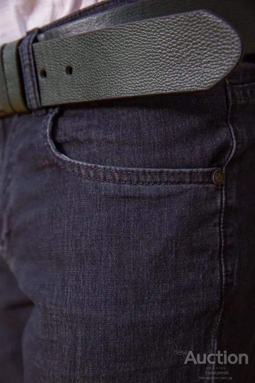 Джинсы мужские повседневные, цвет черный, 194R40550 Де купити