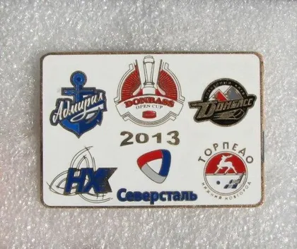 фото, значок хоккей  Кубок Донбасса 2013 - участник ХК Донбасс