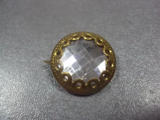 Купити брошка накладка с белой вставкой №12020