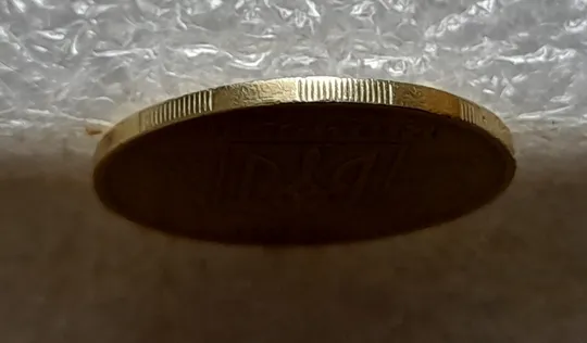 (7413) 50 копійок 1992 1АГм поворот (порушення соосності) (50 копеек 1992 1АГм брак сдвиг) Інтернет-аукціон