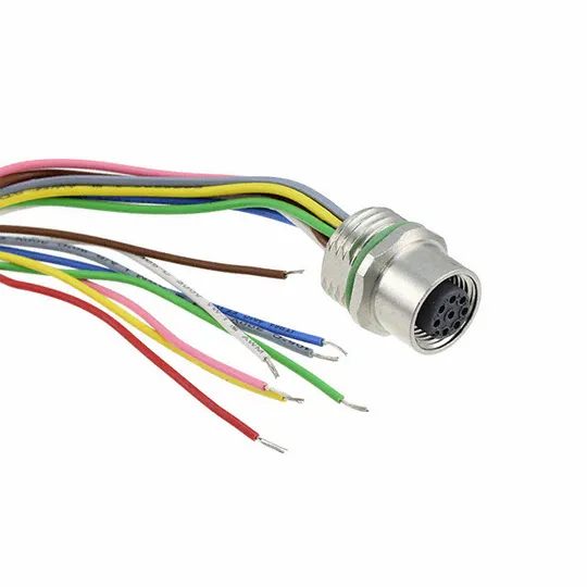 Гніздо з кабелем M12 8P HARTING (21033176805) 0,5m Ціна