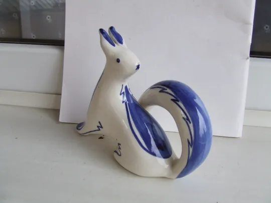 Гжель Білочка Бесарабова раз.16 х 13 см. 1960 р. ссср. Ціна