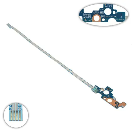 фото, Плата з кнопкою включення для ноутбуку DELL (DELL 5755 5758 5759 5455), (LS-B845P)