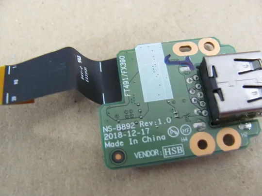 628-39 плата USB NS-B892 SC10Q25723 DA30000LL20 для Lenovo ThinkPad X390 X395 X13  оригінал З аукціону