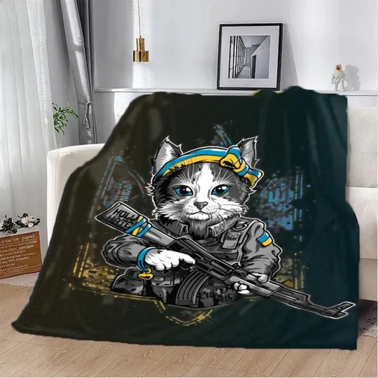 Плед патриотический 3D Гордость и Ласка 20222314_A 10574 160х200 см Ціна