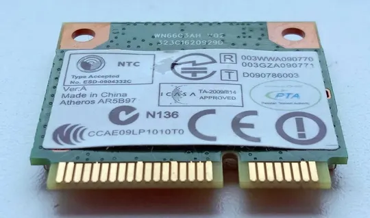 Wi-fi 4 модуль Atheros AR5B97 802.11 b/g/n 300 Mbit/s для ноута б/у Де купити