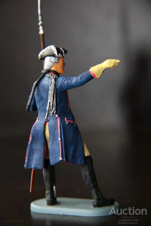 американец пруссак ОФИЦЕР PREISER ELASTOLIN 70мм ФРГ №541133 З аукціону