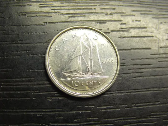 10 центів Канада 2006 листок Ціна