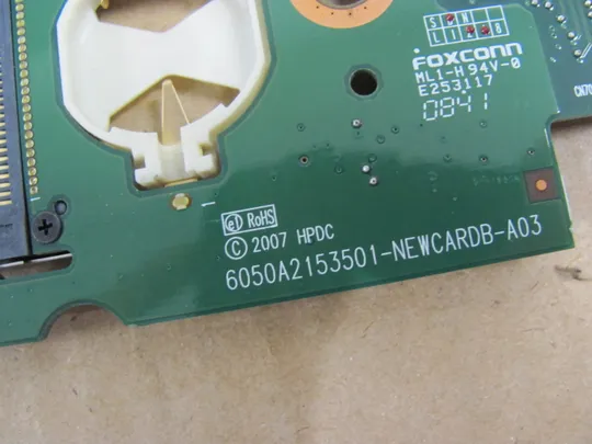 номер0320-8 Плата PCMCIA  487119-001 6050A2153501 для HP Compaq 6730B 6735b оригінал Де купити