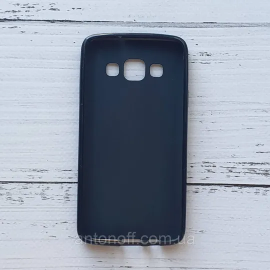 Силіконовий чохол Samsung A300 Galaxy A3 2015 захисна плівка Melkco Чорний З аукціону