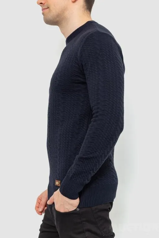 Свитер мужской, цвет темно-синий, 214R18151 З аукціону