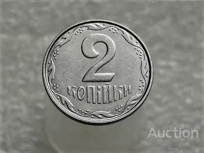 фото, 2 копійки 2012 рік Україна " Брак, Викришка Штемпеля Реверса " (295+)