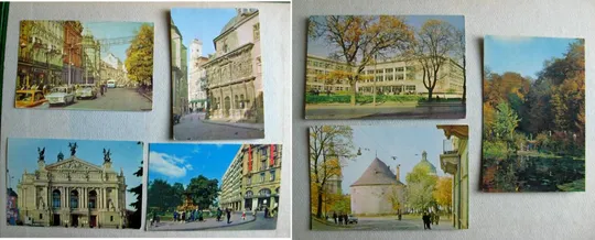 ЛЬВІВ - ЛЬВОВ = НАБОР ОТКРЫТОК 1972 г. = 21 шт. Інтернет-аукціон