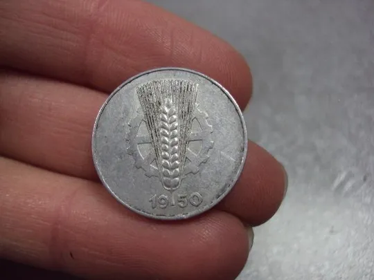 монета гдр 5 пфеннигов 1950 №8538 Продаж