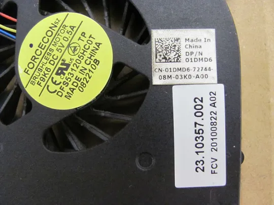 номер0324-32 Вентилятор (кулер, FAN) 01DMD6 для DELL E5510 E5410 оригінал Продаж