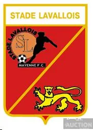 фото, значок футбол  ФК Лаваль  Франция - France.  (серия герб города и эмблема клуба).