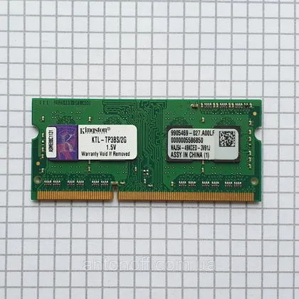 фото, Модуль пам'яті Kingston 2GB DDR3 KTL-TP3BS/2G 9905469-027.A00LF 1333MHz для ноутбука оригінал