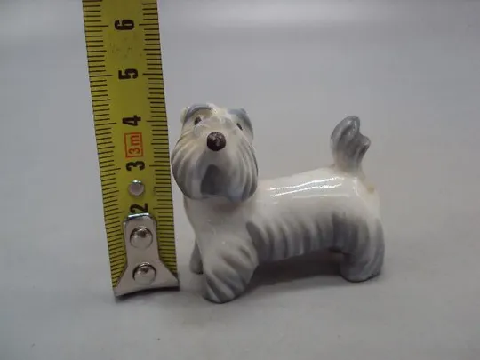 Купити Фигура фарфор миниатюра Германия корона MO собака терьер собачка щенок размер 4,3х4,7 см №14038