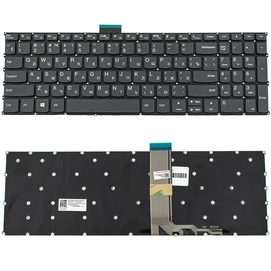 Клавіатура для ноутбука LENOVO (IdeaPad: 3-15, 3-17 series) rus, black, без фрейму Ціна