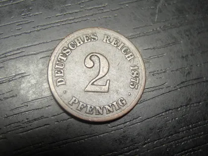 фото, 2 пфеніга Німеччина 1875 C