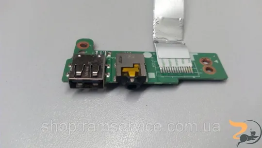 Додаткова плата, USB роз&#039;єм, та AUDIO роз&#039;єм, для ноутбука HP Pavilion 14-b118eo, DA0U33TB6D0, б/в Ціна