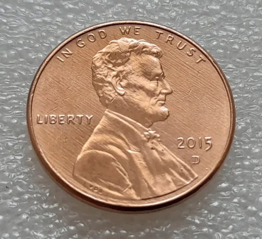 (8123 ря) 1 цент 2015 D США Ціна