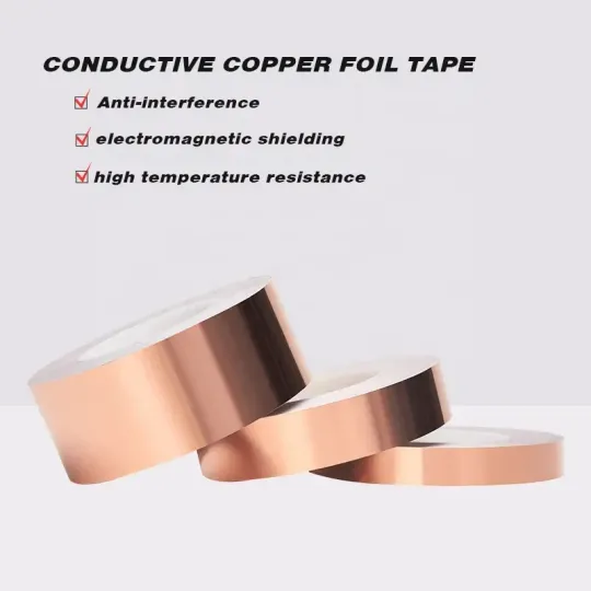 Купити Самоклеюча мідна стрічка  Ширина стрічки: 10 мм, Довжина стрічки: 20 м