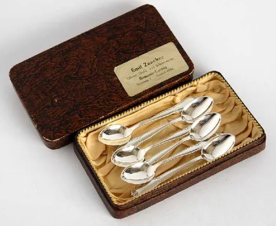 Срібні ложечки 6 штук 830 проба 1931 рік Данія Характеристики