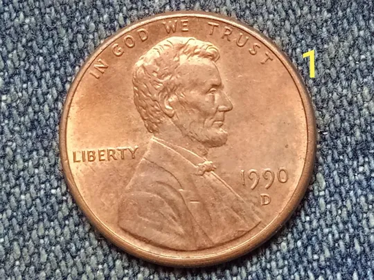 США, 1 цент ( 1990 г.) D Ціна